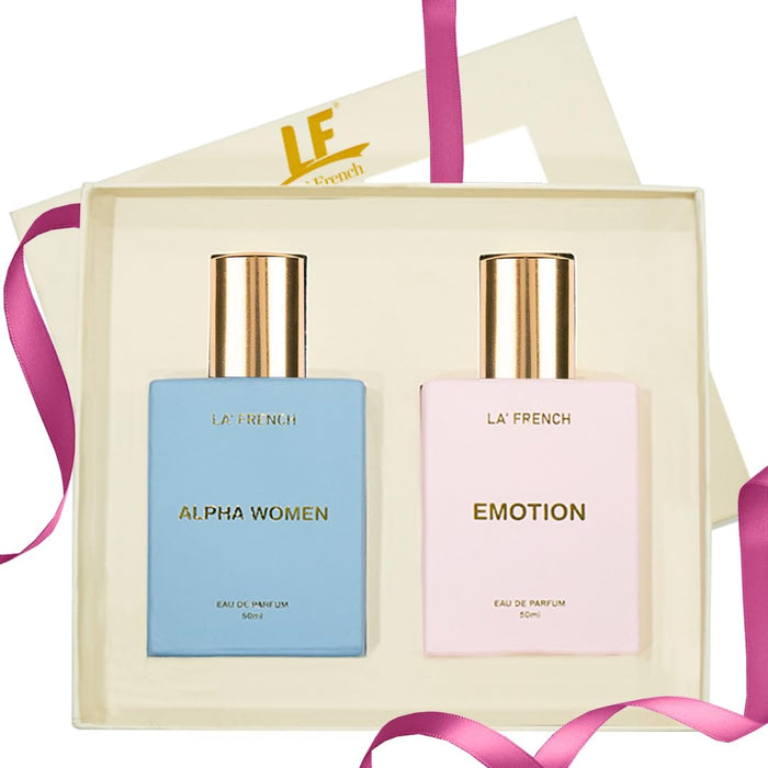 La French Unisex Perfume Gift Set Alpha Women & Emotion Gift Set (2 x 50ml) - our product