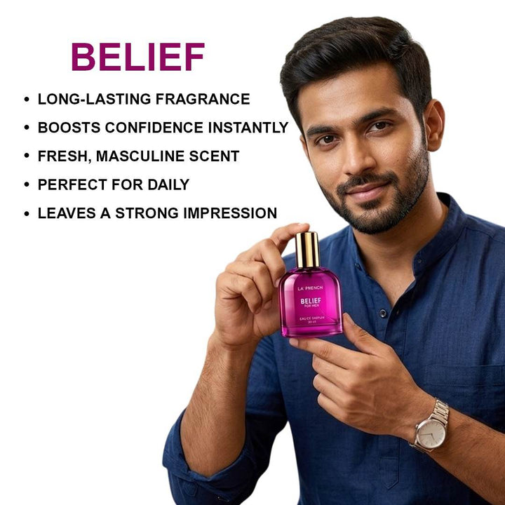 Belief Perfume for Men 30ml | Long Lasting Fresh Woody Aromatic Fragrance
