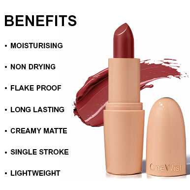 Creamy Matte Lipstick Berry Blush Shade 21 (3.8g)