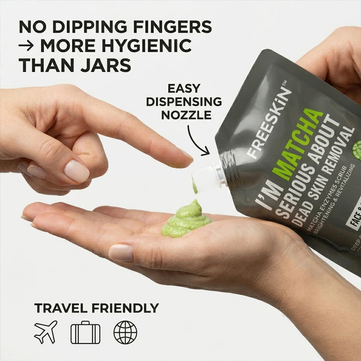 Matcha Enzyme Face & Body Scrub 225ml | Gentle Exfoliating Scrub with Matcha & Enzymes