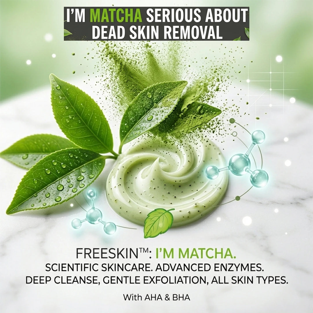 Matcha Enzyme Face & Body Scrub 225ml | Gentle Exfoliating Scrub with Matcha & Enzymes