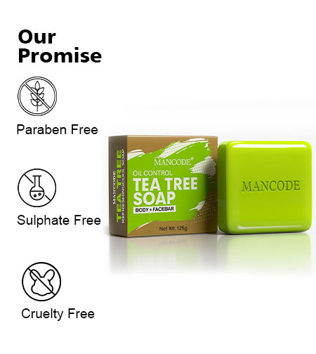 Purifying Tea Tree Soap Combo Pack of 3 | Anti-Acne, Oil Balancing & Skin Detox Bath Bar promises