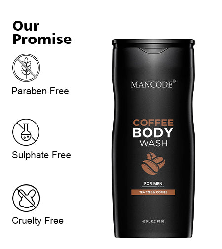 Coffee Body Wash 450ml | Deep Cleansing & Brightening Body Wash for Men | Sulfate-Free Moisturizing Shower Gel | Removes Tan & Controls Oil promises