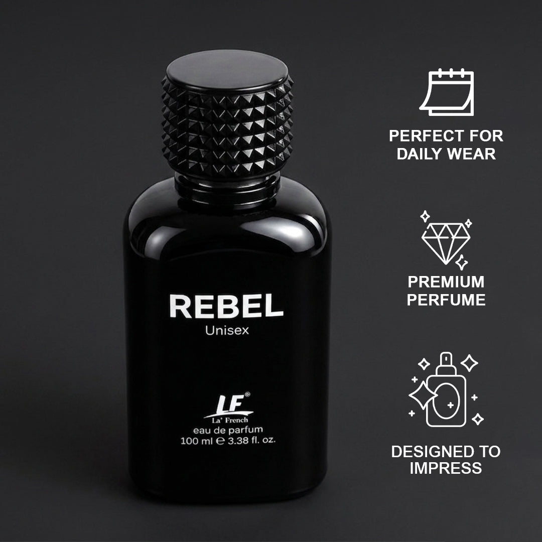 La French Rebel Perfume for Men & Women 100ml | Premium Long-Lasting Unisex Eau De Parfum | Fruity, Sweet, Woody, Fresh & Amber Notes