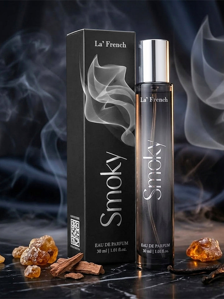 Smoky Perfume 30ml | Long Lasting Smoky Woody Spicy Fragrance for Men & Women | Premium Unisex Eau De Parfum | Dark & Intense Signature Scent