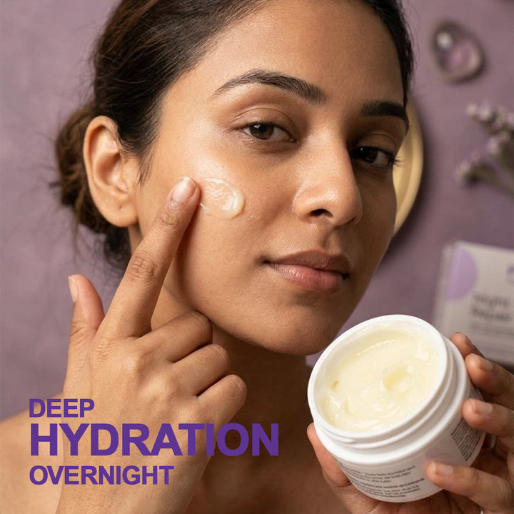 Night Glow Repair Cream 50g | Overnight Skin Repair & Brightening Cream with 5% Active Ingredients