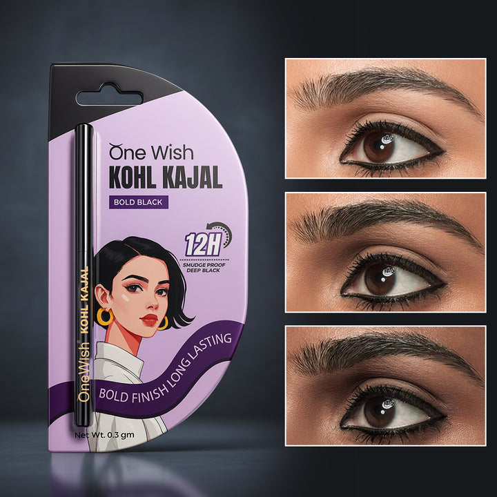 Kohl Kajal Bold Black 0.3g – Smudge-Proof, Waterproof & Long-Lasting Eye Kajal