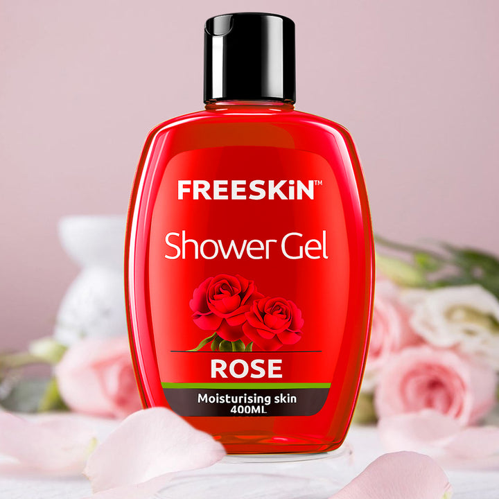 Rose Shower Gel 400ml | Deep Moisturizing Body Wash with Rose Extract | Gentle Cleansing, Hydrating & Soothing Shower Gel for Soft Skin