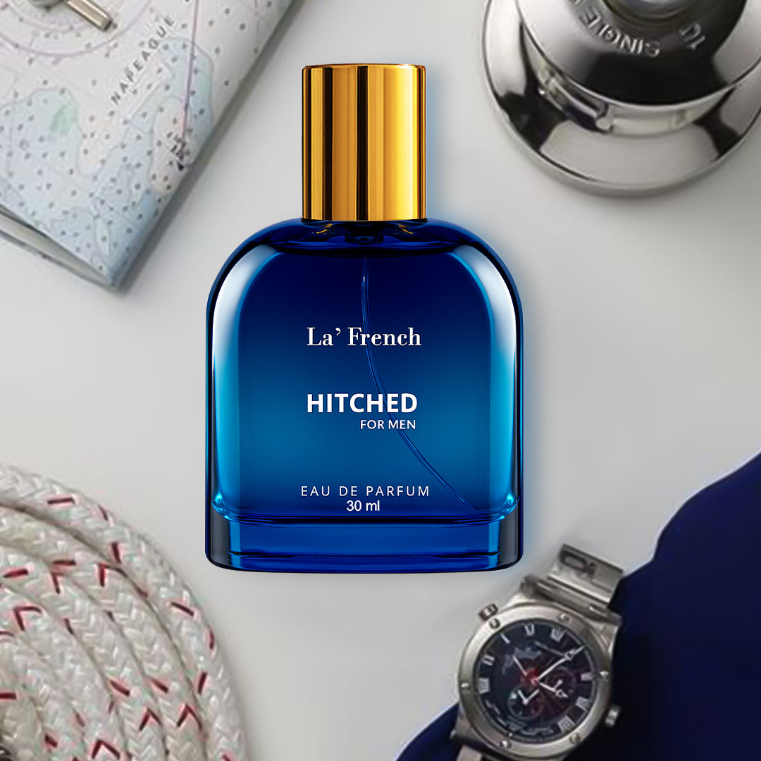 Hitched Perfume for Men 30ml | Long Lasting Woody Aromatic Fragrance | Premium Eau De Parfum for Men | Fresh & Confident Daily Wear Scent