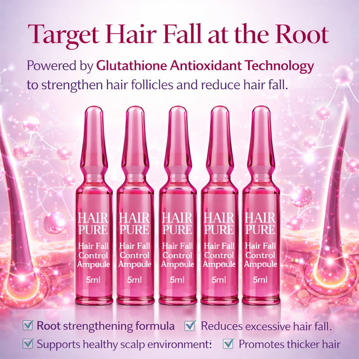 Hair Fall Control Ampoule 5ml |  Strengthening Hair Treatment to Reduce Hair Fall & Breakage
