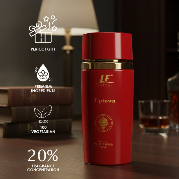 Uptown Premium Perfume for Men 100ml – Long Lasting Luxury Fragrance for Men with Bold, Strong & Masculine Scent for Office, Party & Special Occasions