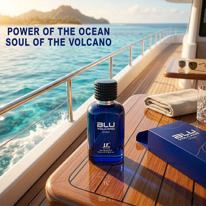 La French Blu Volcano Perfume for Men & Women 100ml | Premium Long-Lasting Unisex Fragrance with Vanilla, Amber & Warm Spicy Notes