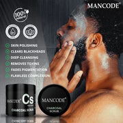 Charcoal Face Scrub 100gm | Deep Cleansing Exfoliating Scrub for Men | Removes Dead Skin, Blackheads & Dirt | Brightening Activated Charcoal Scrub