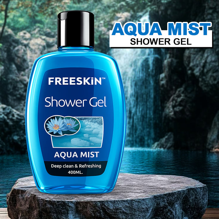 Aqua Mist Shower Gel 400ml | Mint Cooling Body Wash | Deep Cleansing, Refreshing & Hydrating Shower Gel for Fresh, Revitalized Skin