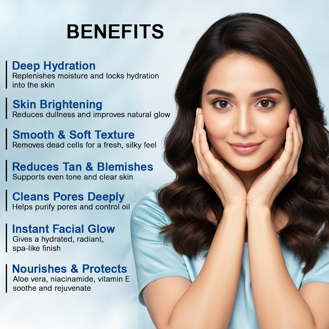 Hydra Facial Kit 60g | Deep Hydration Facial Kit | Moisturizing Glow Treatment | Dewy Skin, Barrier Repair & Skin Softening Facial Kit
