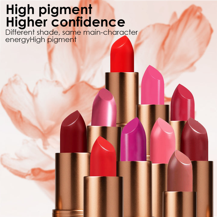 Creamy Matte Lipstick Ruby Lush Shade 19 – Long Lasting Matte Lipstick, Full Coverage, Highly Pigmented Lip Color for Women (3.8g)