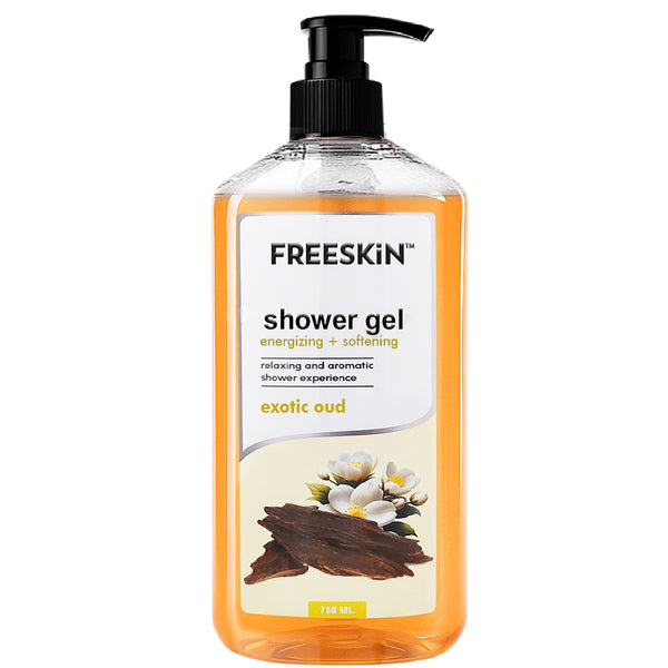 Exotic Oud Shower Gel 750ml | Luxury Oud Fragrance Body Wash | Deep Cleansing, Hydrating & Long-Lasting Freshness for Men & Women