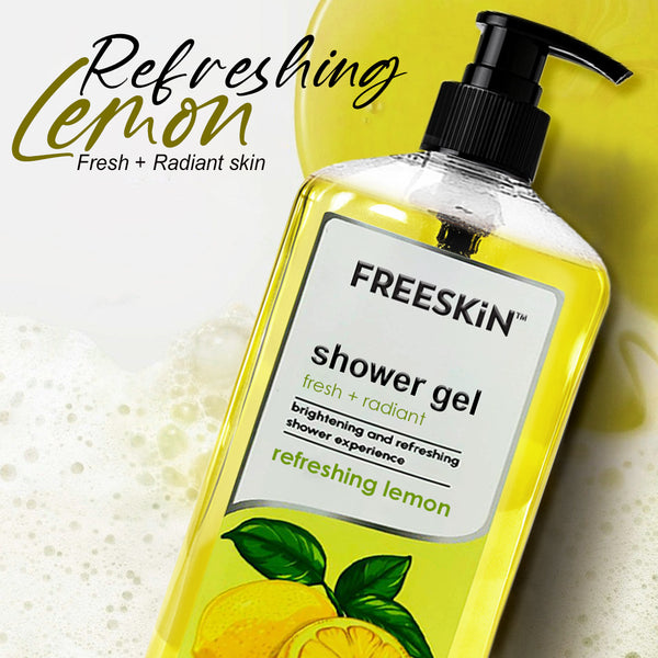 Refreshing Lemon Shower Gel 750ml | Brightening Citrus Body Wash | Deep Cleansing, Hydrating & Glow Boosting Skin Cleanser for Men & Women