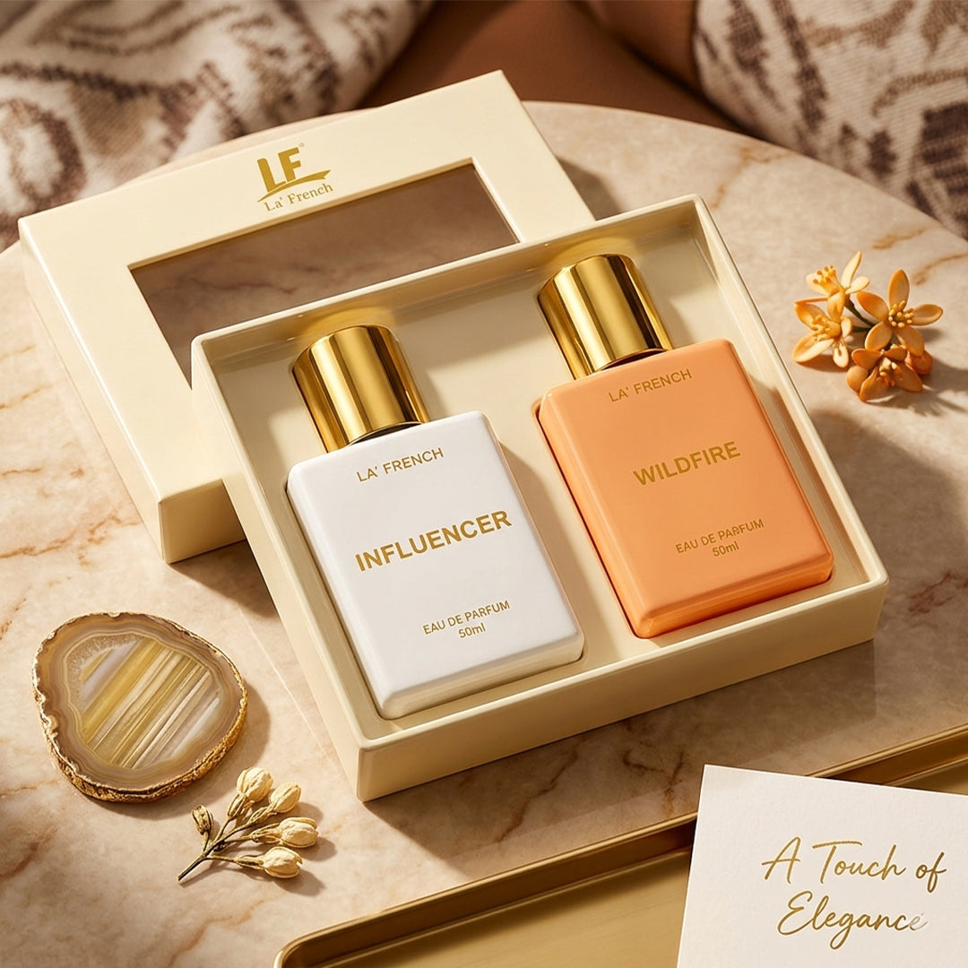 Influencer & Wildfire Eau De Parfum Combo 50ml| Long Lasting Luxury Perfume Set For Men & Women