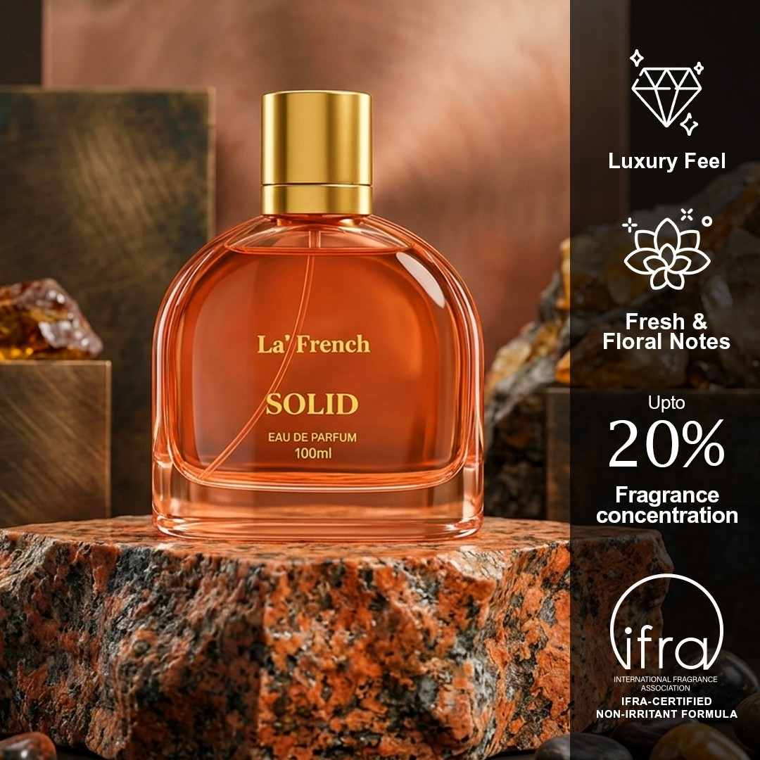 Solid Unisex Perfume 100ml  | Warm Woody Floral Luxury Fragrance