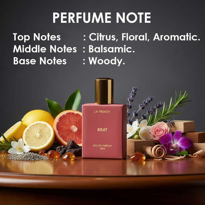 Brat Eau De Parfum 50m Playful Citrus Woody Fragrance for Women