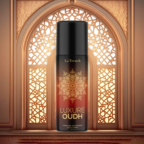 Luxure Oudh Perfume Deodorant Body Spray 150ml | Long Lasting Oud Fragrance | Premium Woody & Musky Deodorant for Men & Women