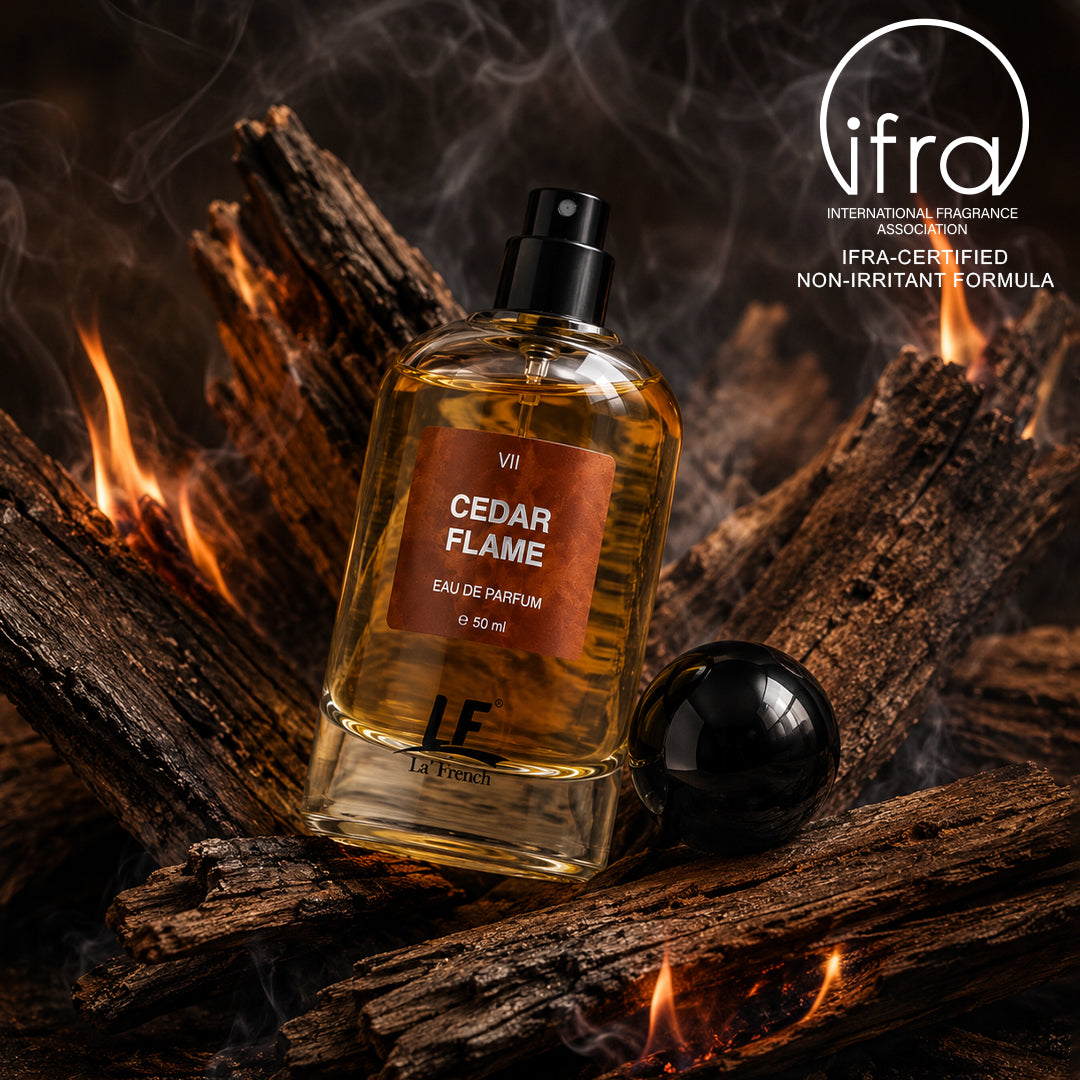 La French Cedar Flame Unisex Perfume 50ml | Long Lasting Premium Fragrance | Intense & Refreshing Scent | Eau de Parfum for Men & Women | Luxury Perfume for Daily Wear, Office, Parties