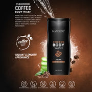 Coffee Body Wash 450ml | Deep Cleansing & Brightening Body Wash for Men | Sulfate-Free Moisturizing Shower Gel | Removes Tan & Controls Oil