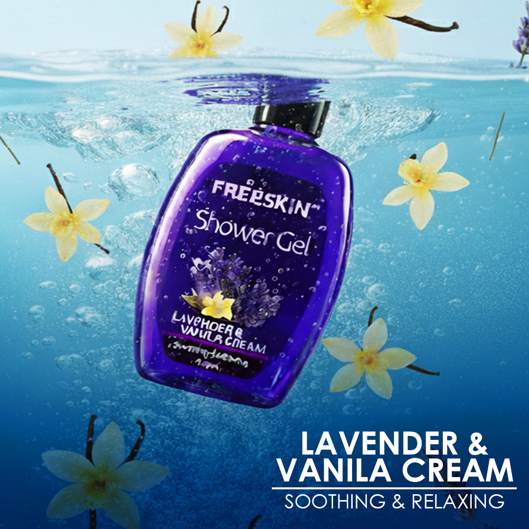 Lavender & Vanilla Shower Gel 400ml | Relaxing Body Wash | Soothing, Hydrating & Gentle Cleansing Shower Gel for Soft, Calm Skin