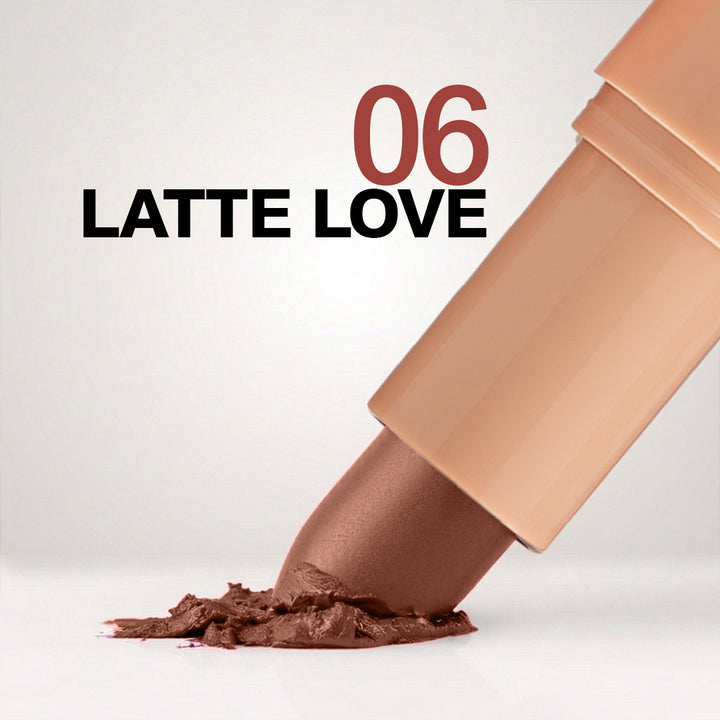 Creamy Matte Lipstick Latte Love Shade 06 – Long Lasting Matte Lipstick, Full Coverage, Highly Pigmented Nude Brown Lip Color for Women (3.8g)