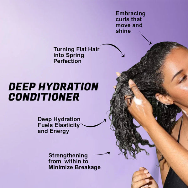 Curly Hair Conditioner 250ml – Hydrating Curl Conditioner with Avocado Oil & Coconut Oil for Defined, Frizz-Free Curls