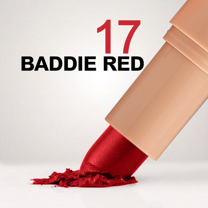 Creamy Matte Lipstick Baddie Red Shade 17 (3.8g)