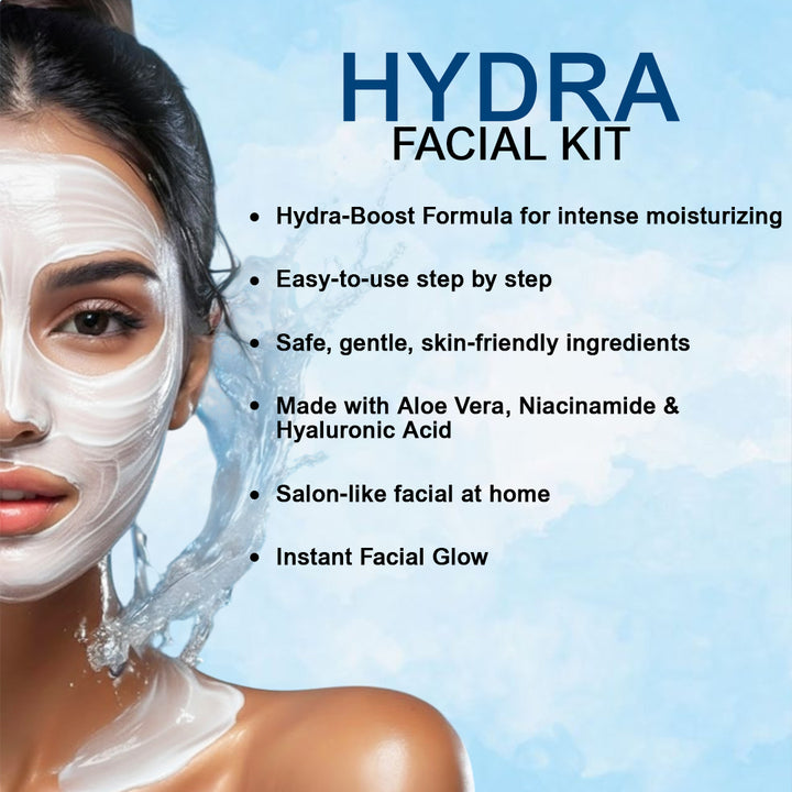 Hydra Facial Kit 60g | Deep Hydration Facial Kit | Moisturizing Glow Treatment | Dewy Skin, Barrier Repair & Skin Softening Facial Kit