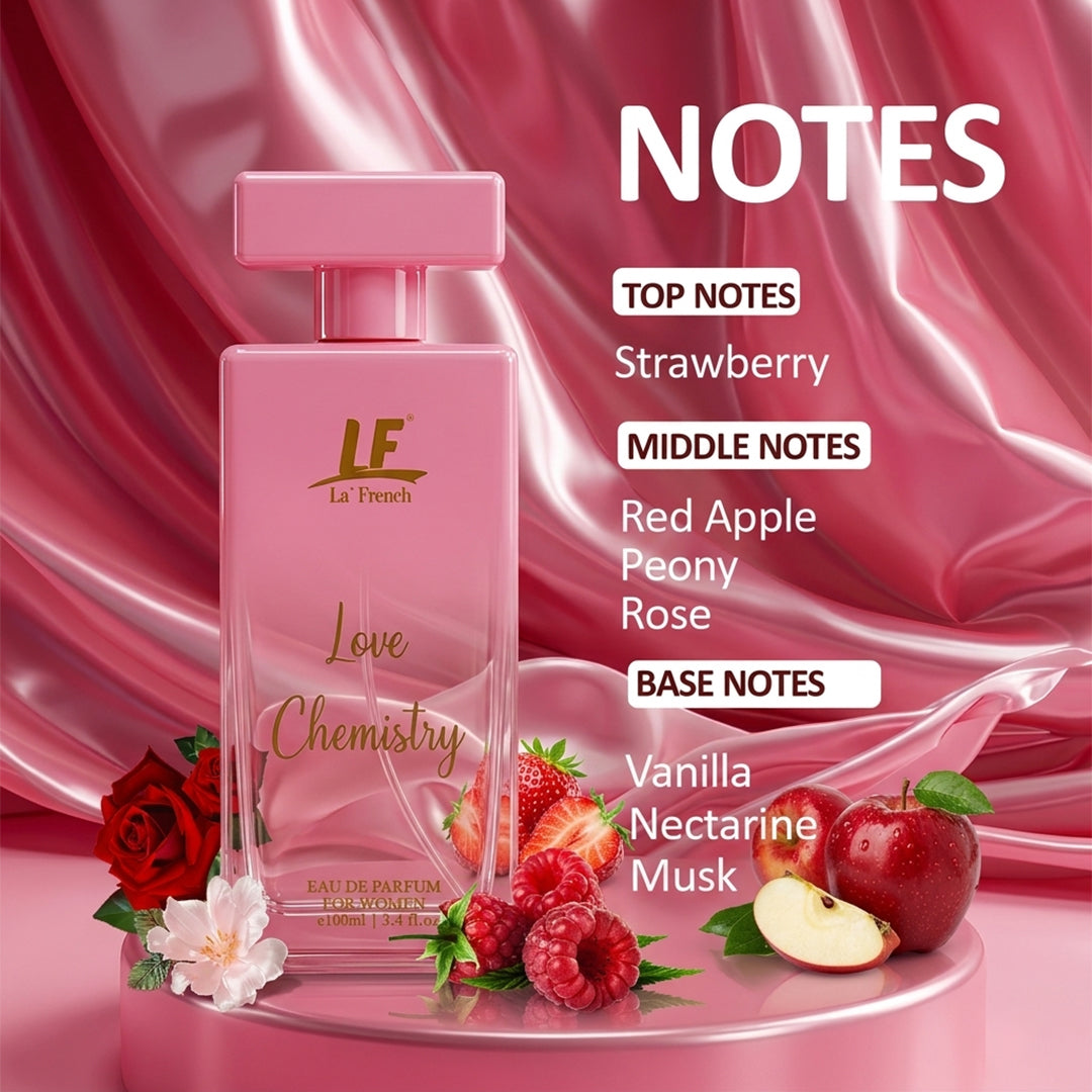 Love Chemistry Perfume for Women 100ml – Long Lasting Eau De Parfum | Fresh Floral Luxury Fragrance