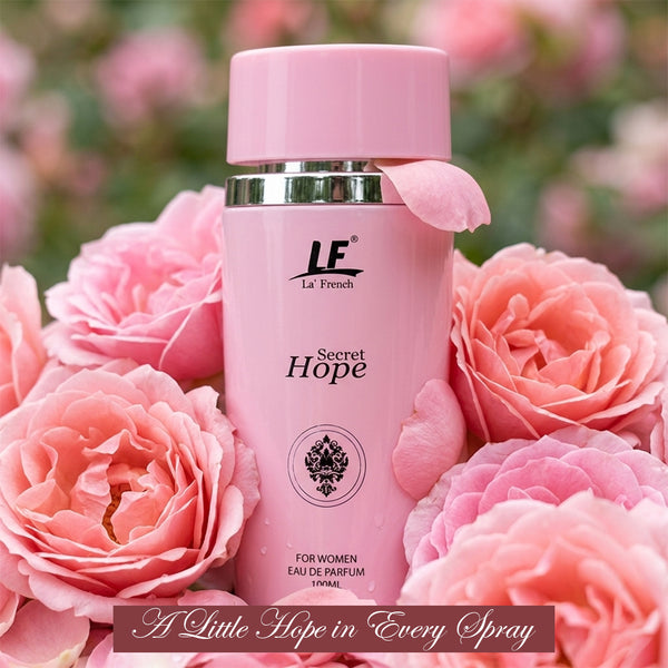 Secret Hope Eau De Parfum 100ml  | Sweet Floral Rose & Earthy Long-Lasting Perfume for Women