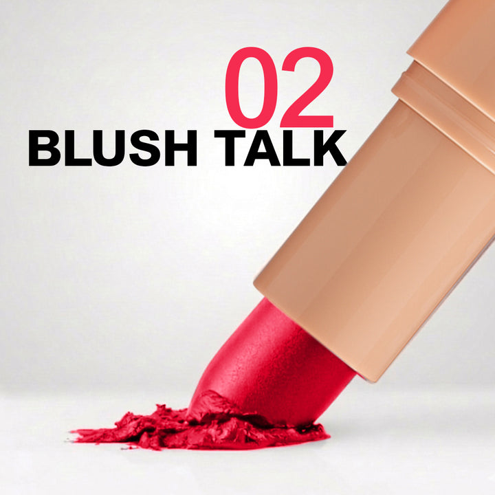 Creamy Matte Lipstick Blush Talk Shade 02 – Long Lasting Matte Lipstick, Full Coverage, Highly Pigmented Blush Pink Lip Color for Women (3.8g)