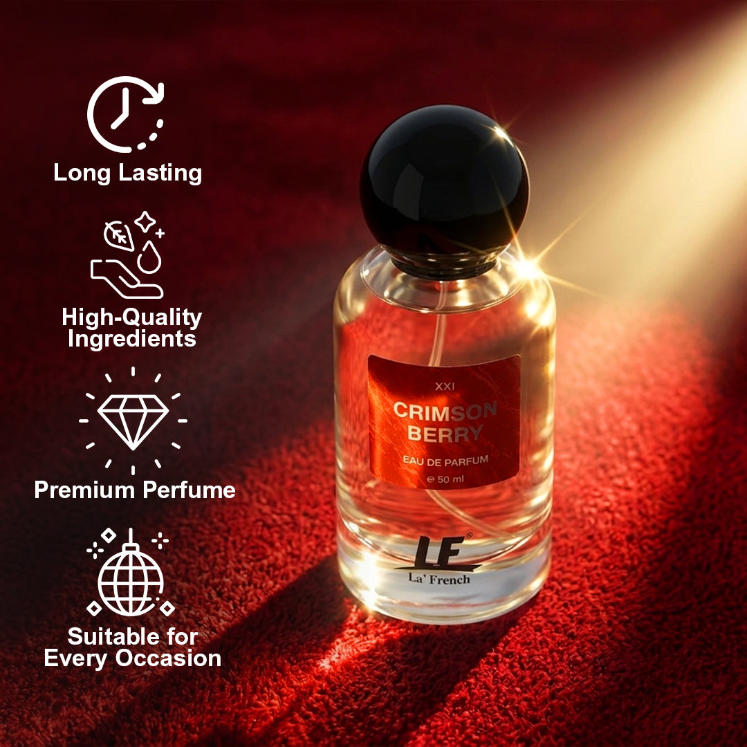 Crimson Berry Unisex Perfume 50ml | Refreshing Daily Wear Perfume for Men & Women
