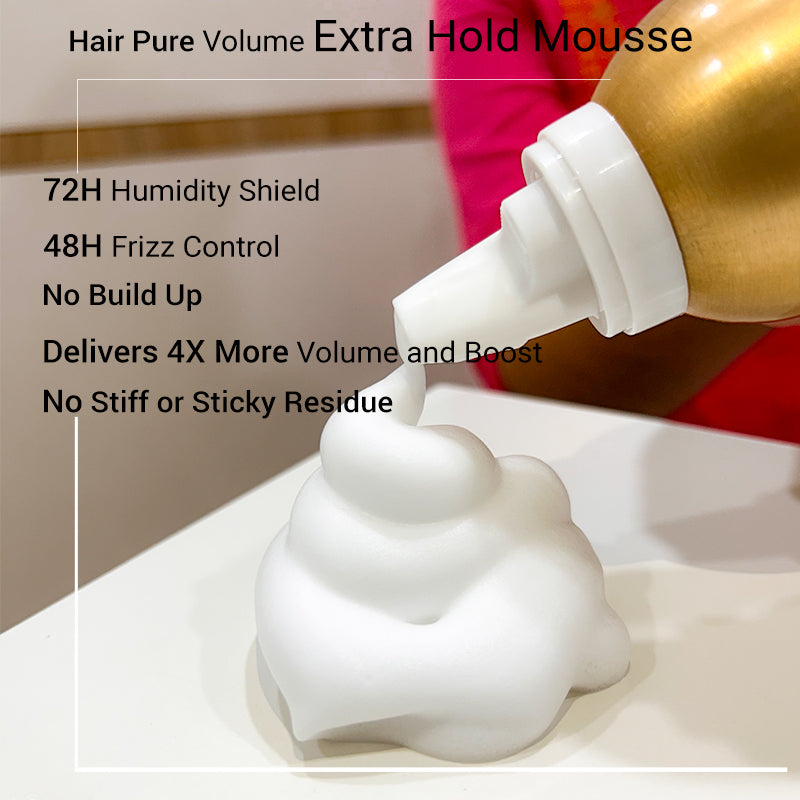 Extra Hold Hair Mousse 300ml – Long-Lasting Volume & Strong Styling Hold for All Hair Types