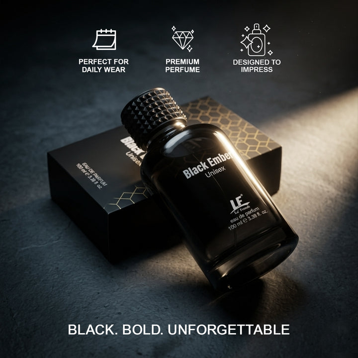 La French Black Ember Unisex Perfume 100ml | Rich, Warm & Sophisticated Fragrance