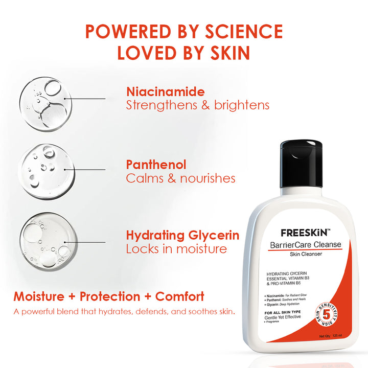 Barriercare Cleanse Skin Cleanser (125ml) | Gentle daily face cleanser