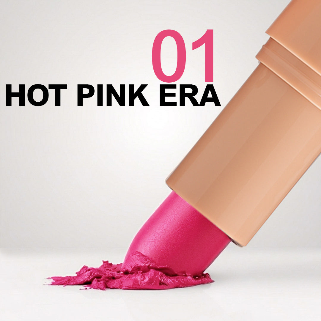 Creamy Matte Lipstick Hot Pink Era Shade 01 – Long Lasting Matte Lipstick, Full Coverage, Highly Pigmented Hot Pink Lip Color for Women (3.8g)