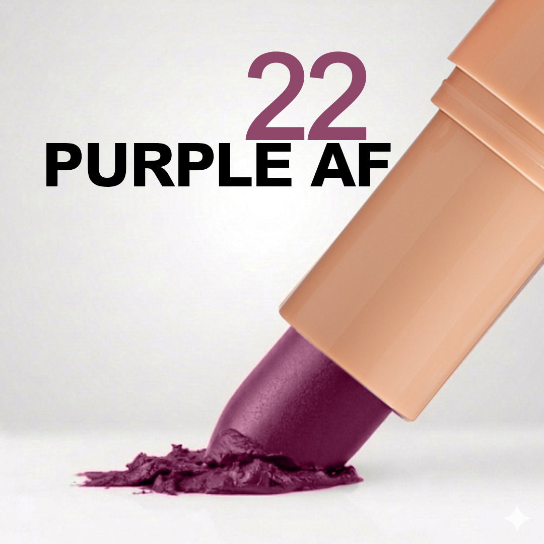 Creamy Matte Lipstick Purple AF Shade 22 (3.8g)