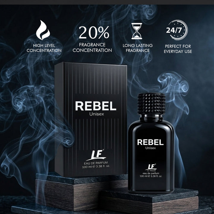 La French Rebel Perfume for Men & Women 100ml | Premium Long-Lasting Unisex Eau De Parfum | Fruity, Sweet, Woody, Fresh & Amber Notes