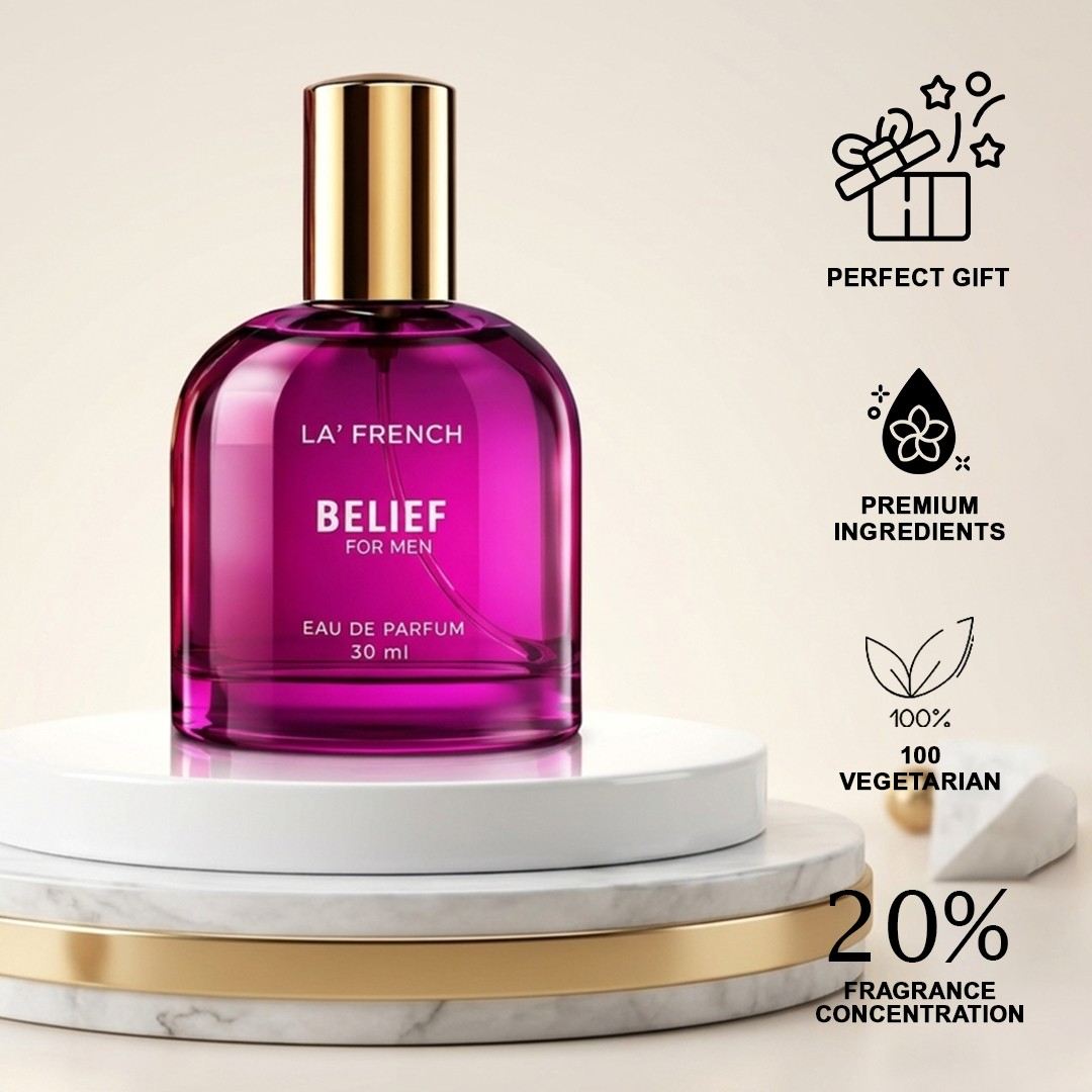 Belief Perfume for Men 30ml | Long Lasting Fresh Woody Aromatic Fragrance