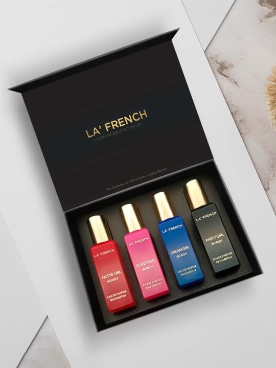 Sassy Luxury Perfume Gift Set for Women – Set of 4 Mini Perfumes (20ml Each) | Long-Lasting & Luxurious Fragrances | Premium Combo Gift Set for Girls & Women | Perfect for Gifting & Everyday Elegance