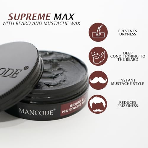 Beard & Mustache Wax | Strong Hold & Styling 50ml
