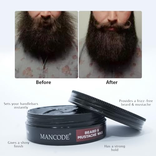 Beard & Mustache Wax | Strong Hold & Styling 50ml