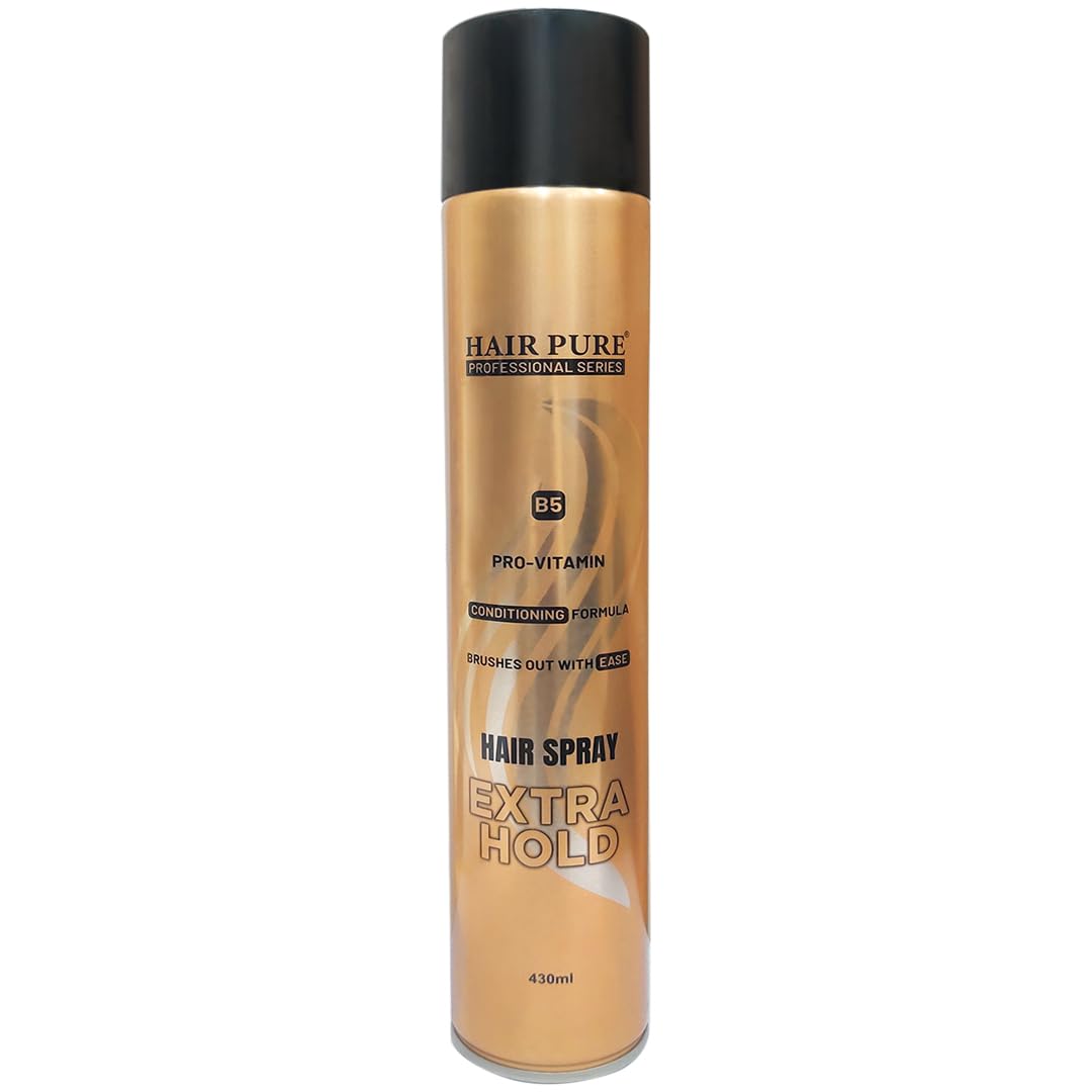 Extra Hold Hair Spray 430ml | Pro-Vitamin B5 Conditioning Formula | Long Lasting Strong Hold Hair Spray for All Hair Types