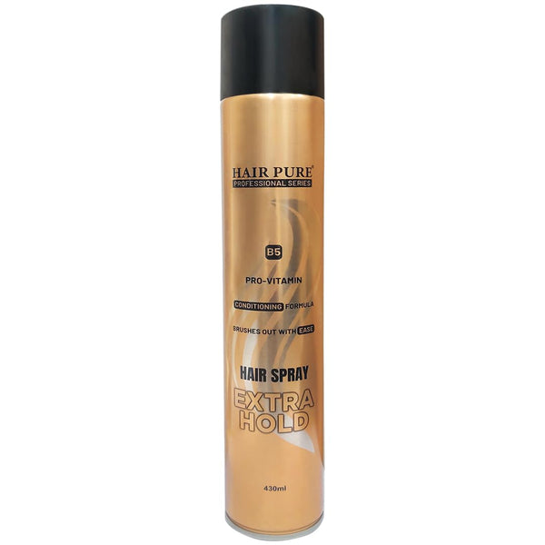 Extra Hold Hair Spray 430ml | Pro-Vitamin B5 Conditioning Formula | Long Lasting Strong Hold Hair Spray for All Hair Types