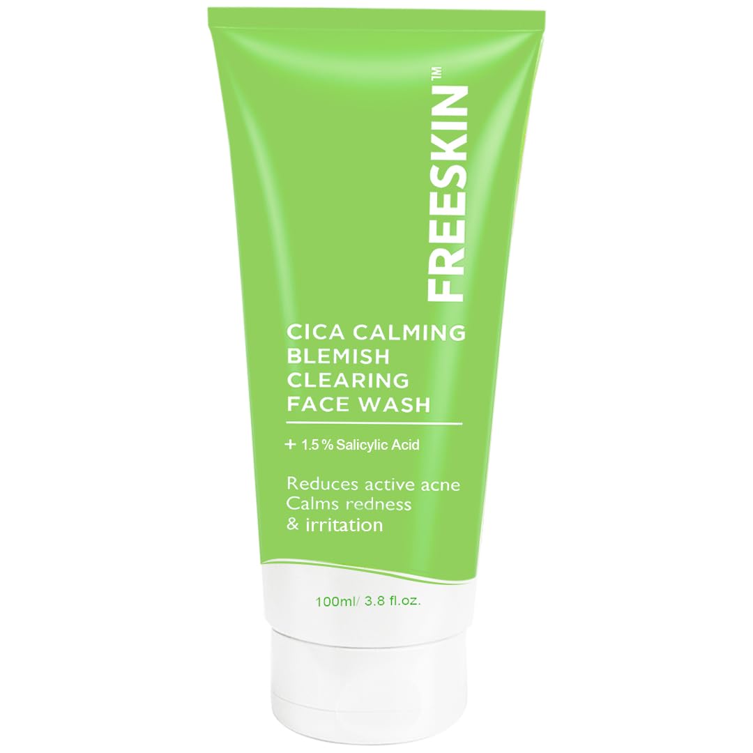 CICA Calming Blemish Clearing Face Wash 100ml | 1.5% Salicylic Acid Cleanser | Anti-Acne Face Wash for Oil Control, Blackhead Removal & Clear Skin